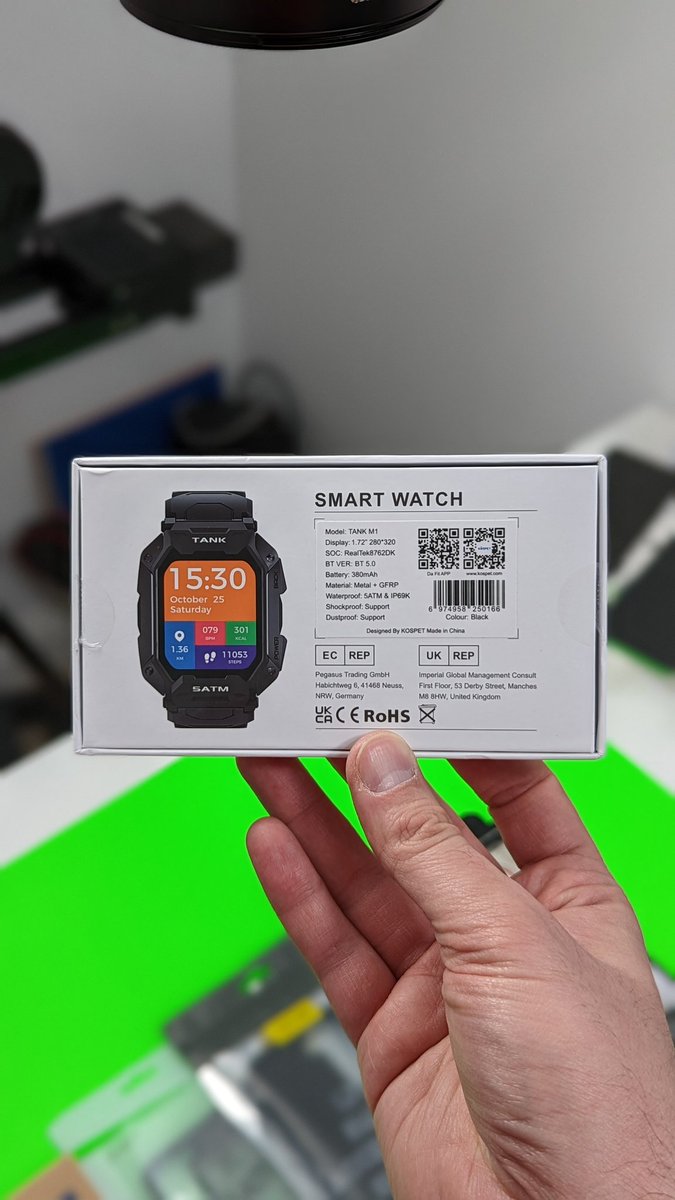 Geeekystuff's tweet photo. Who wants to win this smartwatch?? Just retweet this post and I'll pick a winner tomorrow! It's the Tank M1 Smartwatch! You can see my video of it here- https://t.co/ibieMayqZa
Remember I did run over it with my car, but it still works 😂 Good luck! https://t.co/cEWDUqA8IS