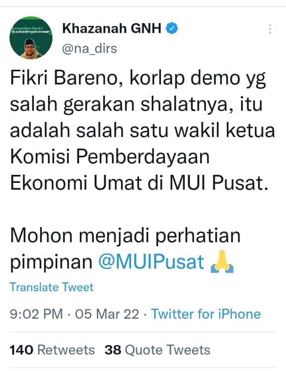 NgkongRoses's tweet photo. Orang MUI pusat? 😱😱 https://t.co/vsknyqx6uR