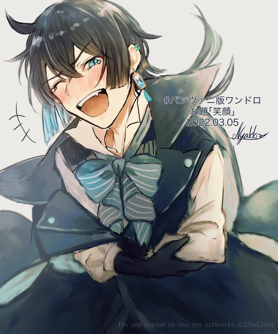 #パンヴァニ版ワンドロ

お題「笑顔」
ヴァニタスくん📘
+30分 