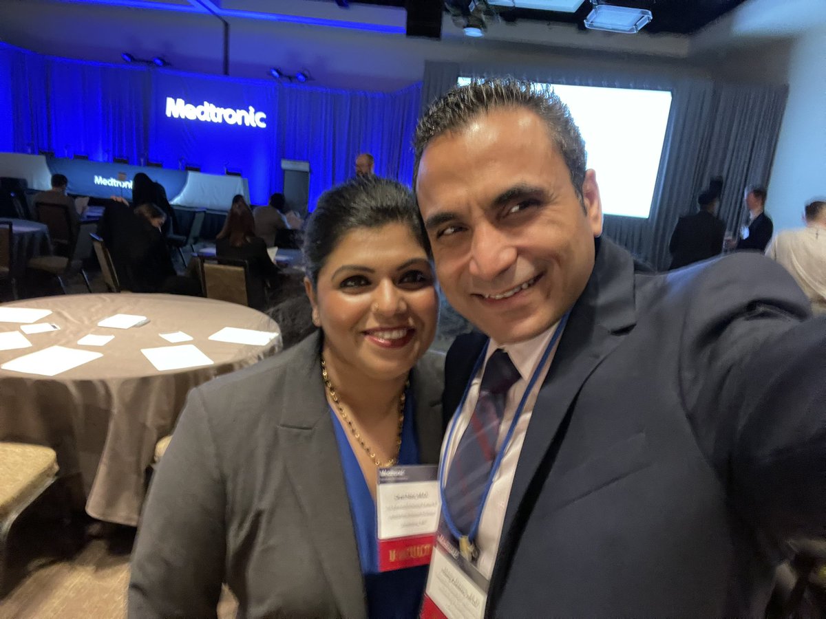 HanyDemo's tweet photo. Look who I finally met in person @Drdevignair #cryosummit2022 #CryoSummit QR code for live feed. Tune in for the latest in cryo. #epeeps @Medtronic https://t.co/1VxkS1IEAe