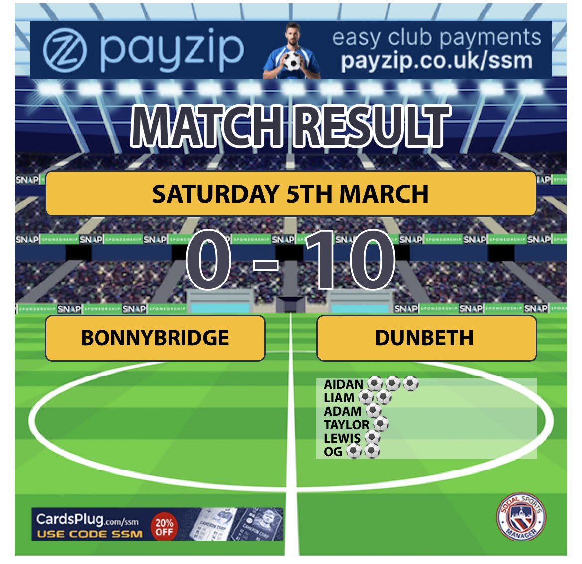 2007s_dunbethfc's tweet photo. With us being the only 2 teams without games this week, friendly it was 👌🏻👌🏻 good all round performance from the lads, with some really well worked goals 💪🏻💪🏻 well done to Bonnybridge for fighting right til the end 🖤💛🖤💛 https://t.co/ueXiRXW4hs