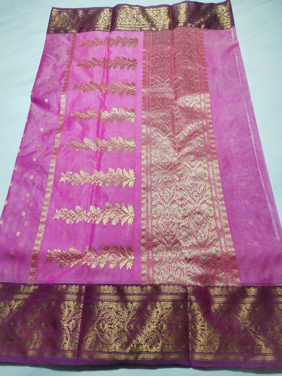 ThanksChanderi's tweet image. Katan silk chanderi saree
