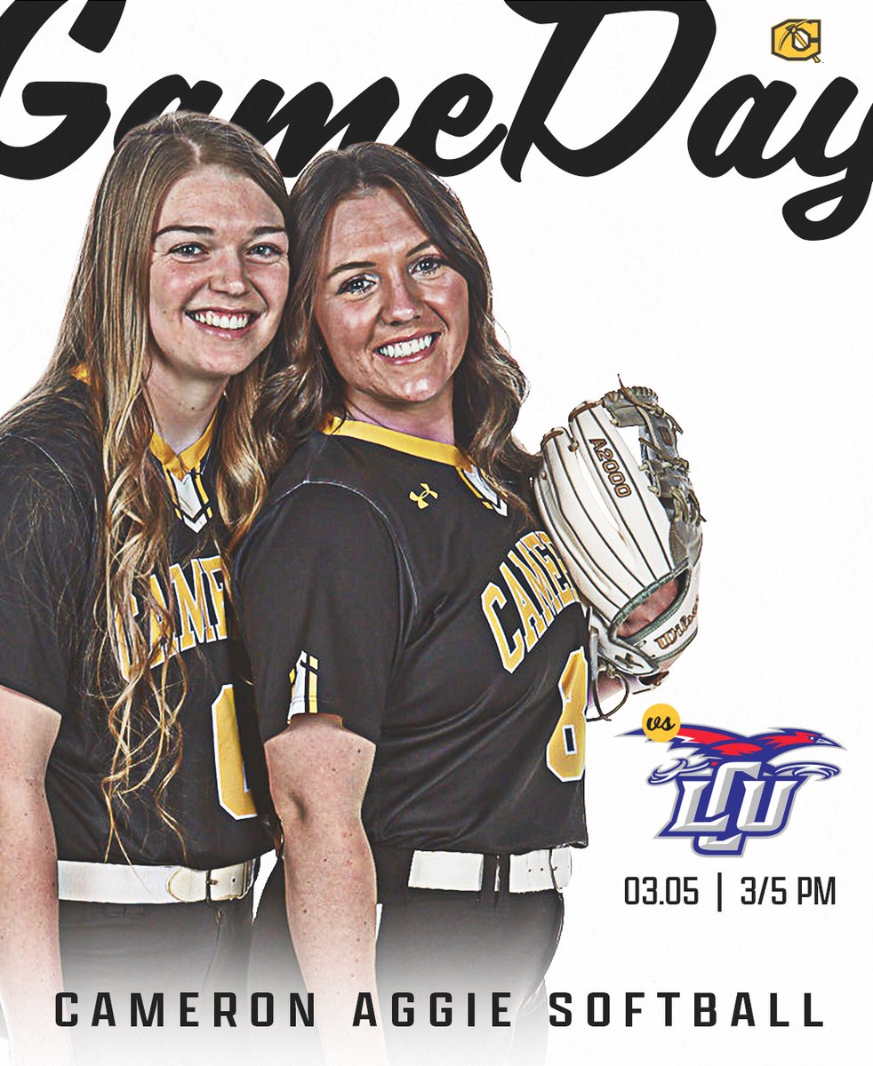 SB | <a href="/AggiesSB/">Cameron Softball</a> looks to make another big statement today as they host LCU for two games!

🆚 - Lubbock Christian
⌚️ - 3/5 PM (CT)
🏟️ - McMahon Field
📍 - Lawton, OK
🖥️ - lonestarconferencenetwork.com/cu/
🔢 - cameronaggies.com/sidearmstats/s…

#CUsoftball #BackTheAxe⛏️
