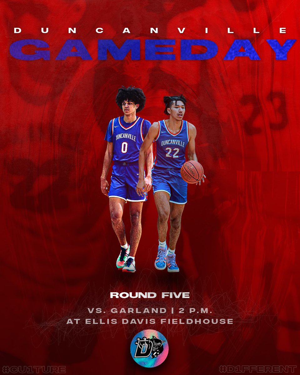 It’s GAMEDAY 😤🏀🙌

🏀 Round 5
🆚 Garland
🕜 2:00 p.m.
📍 Ellis Davis
🖥 bit.ly/3IMbMIy
🎟 bit.ly/3CjWvMzrq

#CU1TURE #D1FFERENT