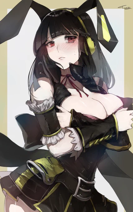 白黒コンビの黒のほう。
りりちんのこの衣装好き。※肌色多め 