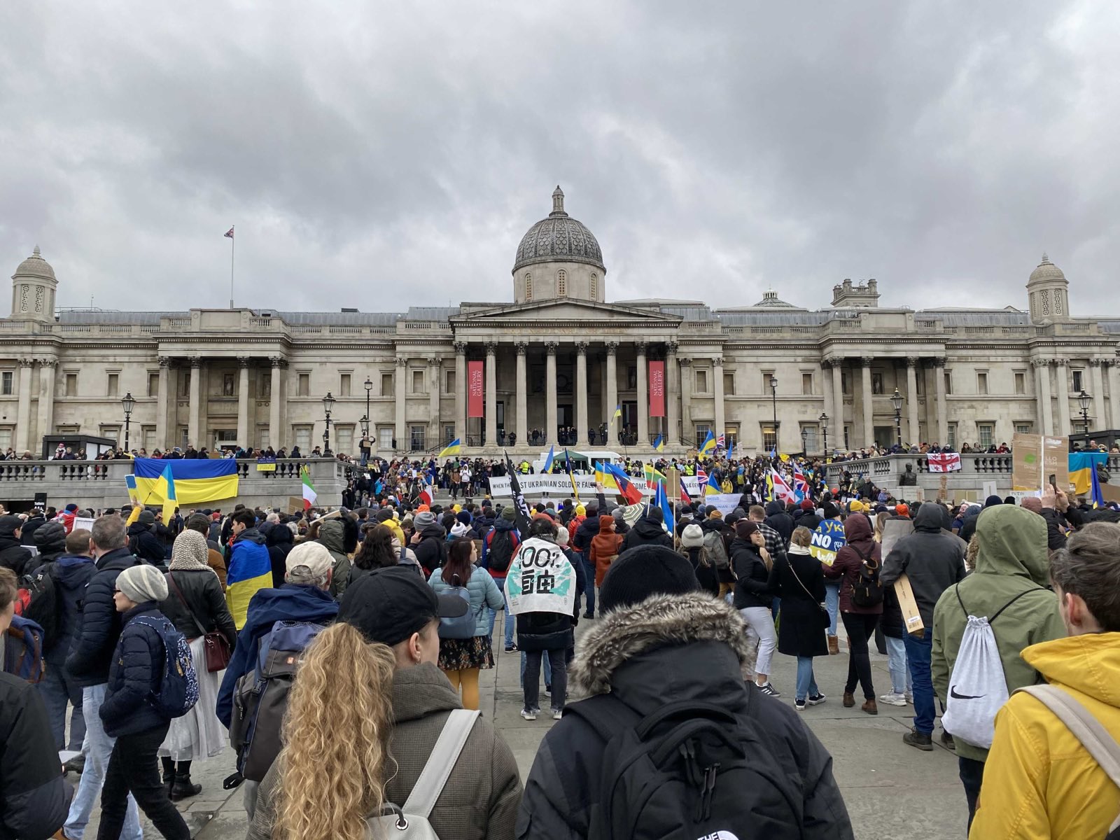 Kris Cheng on Twitter: "Protest at Trafalgar Square, London: “When the
