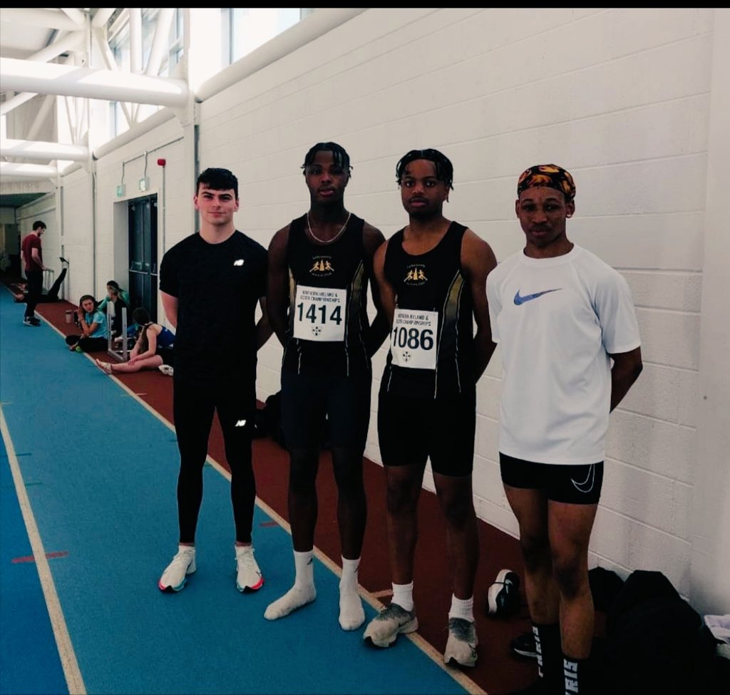 Letterkenny Athletic Club (@letterkennyac) on Twitter photo Good luck to our senior Sprinters today competing at Ulster/NI indoor championships at AIT in Athlone:
Ryan Canning 60m & 400m
Joesph Aidoo 60m
Sheldon: 60m
Johnson: 60m <a href="/AthleticsNI/">Athletics NI</a> Good luck to our senior Sprinters today competing at Ulster/NI indoor championships at AIT in Athlone:
Ryan Canning 60m & 400m
Joesph Aidoo 60m
Sheldon: 60m
Johnson: 60m <a href="/AthleticsNI/">Athletics NI</a>