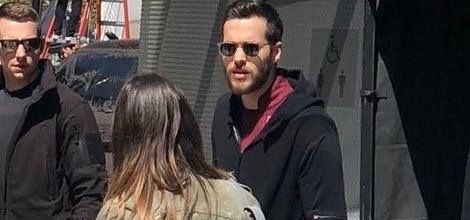 cwthinker's tweet image. i believe in bts photos of chris in his valor suit for supergirl supremacy.