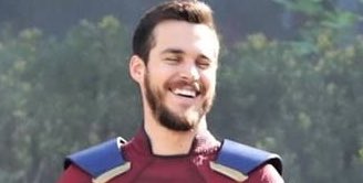cwthinker's tweet image. i believe in bts photos of chris in his valor suit for supergirl supremacy.