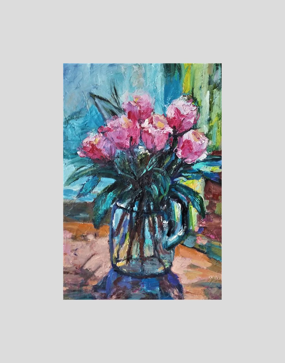 Мне очень нравится это из магазина Etsy artMelir. etsy.me/3IK495b #etsy #interiordecor #decoration #gift #forinterior #stilllife #thegiftofart #spring #artandcollecting #springflowers