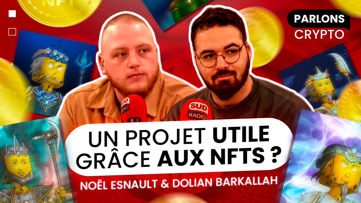 Thibaut_Boutrou's tweet photo. Retour sur le passage de @DolianB_ et @Noel_Esn de @TheAquaverse dans l'émission "Parlons #Crypto" sur @SudRadio 🎙️

L'étonnant mariage entre les #NFTs et l'écologie à travers l'aquaculture 🌎

👉 https://t.co/FsPP3Np2KV

cc @smolere https://t.co/SUeD7EKYbs