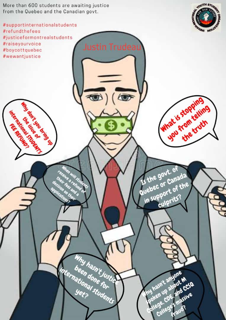 PrEeT_Sidhu_06's tweet photo. Please help the indian students of 3 colleges @CdeCollege @MCollegeCanada @CcsqC to get back their refund i.e, 16,000$ are stuck from last 2 years. Please do help those as well. @JustinTrudeau @CitImmCanada https://t.co/WxsUnDWOPx
