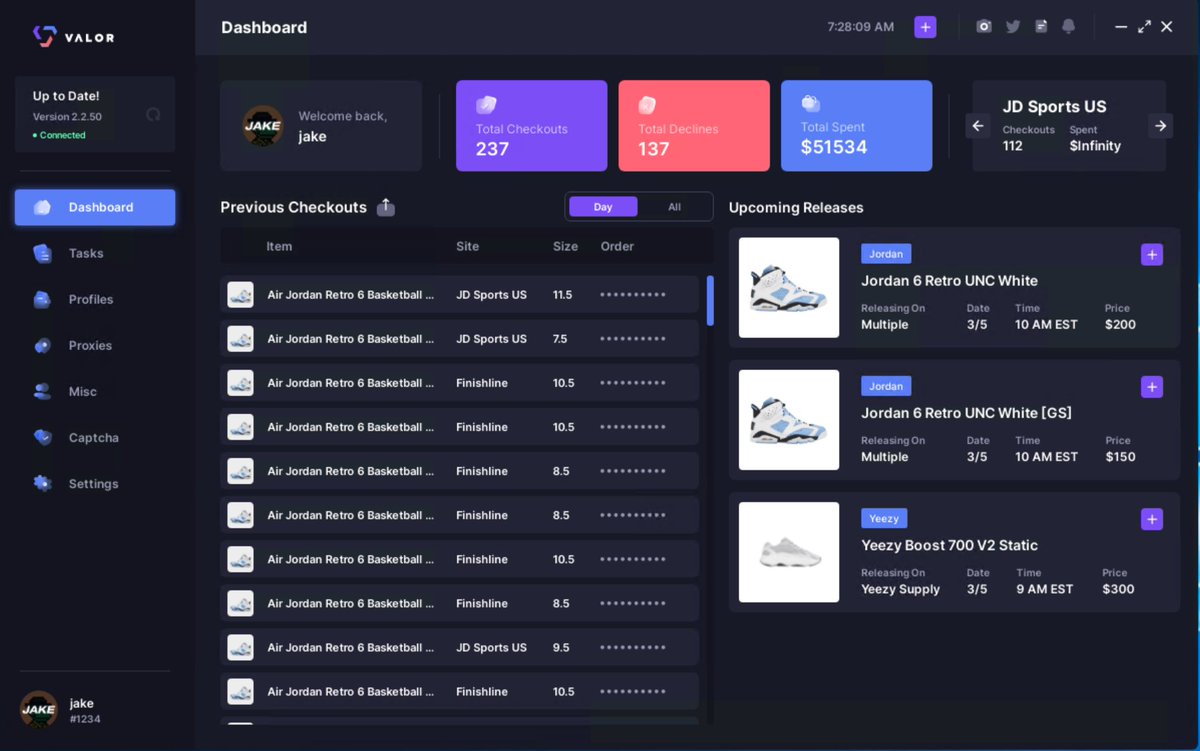 aycdjake (@aycdjake) on Twitter photo Thanks as always, YS - FOOTS - FNL/JD <a href="/ValorAIO/">Valor</a> 🚀
Proxies <a href="/aycdproxies/">AYCD Proxy Network</a>
Server <a href="/10xServers/">10xServers</a>
Gmail <a href="/aycdio/">AYCD</a> <a href="/VanishedIO/">VanishedIO</a>
All free ACO for <a href="/aycdio/">AYCD</a> pro! Thanks as always, YS - FOOTS - FNL/JD <a href="/ValorAIO/">Valor</a> 🚀
Proxies <a href="/aycdproxies/">AYCD Proxy Network</a>
Server <a href="/10xServers/">10xServers</a>
Gmail <a href="/aycdio/">AYCD</a> <a href="/VanishedIO/">VanishedIO</a>
All free ACO for <a href="/aycdio/">AYCD</a> pro!