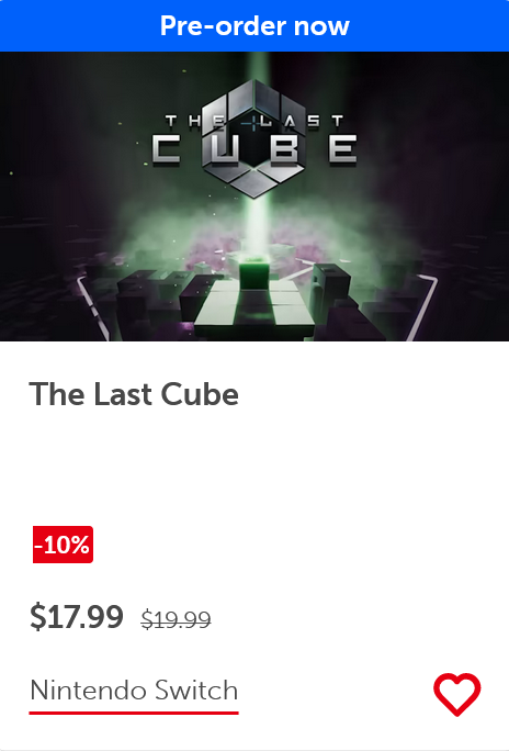improxgames's tweet photo. The Last Cube releases next week! Pre-order now on Nintendo Switch for 10% off!

👉Pre-order: https://t.co/UpQ5D5kXMO

#indiegame #gamedev #indiedev #screenshotsaturday https://t.co/b0LtMC4qoz