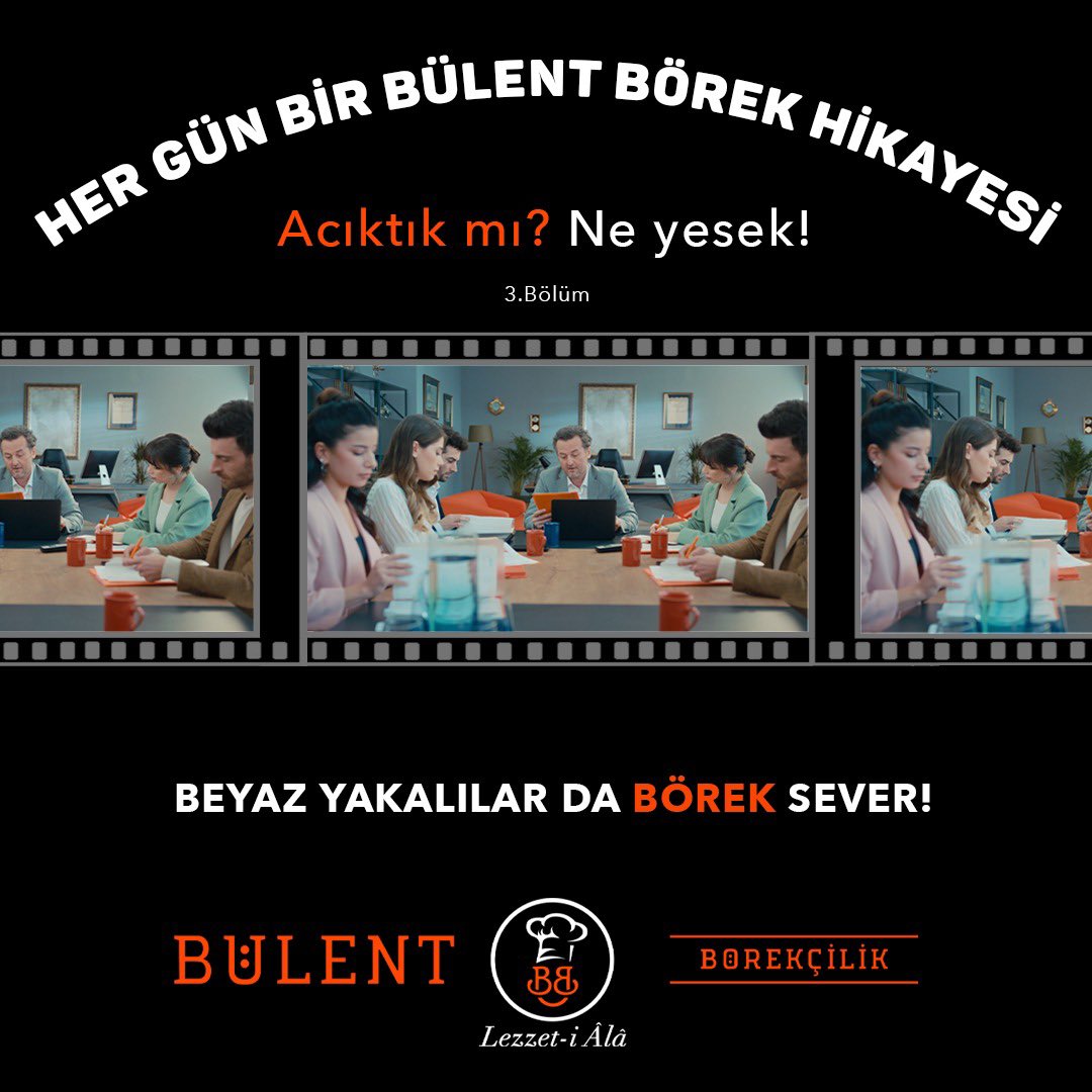 AllcomMedia's tweet photo. Acıktık mı? Ne yesek?

Her gün bir Bülent Börek hikayesi 💫

🔜 Beyaz yakalılar da börek sever! 🧑🏽‍💼👨🏽‍💼

@bulentborekcilk https://t.co/Eg2ZglOdbv