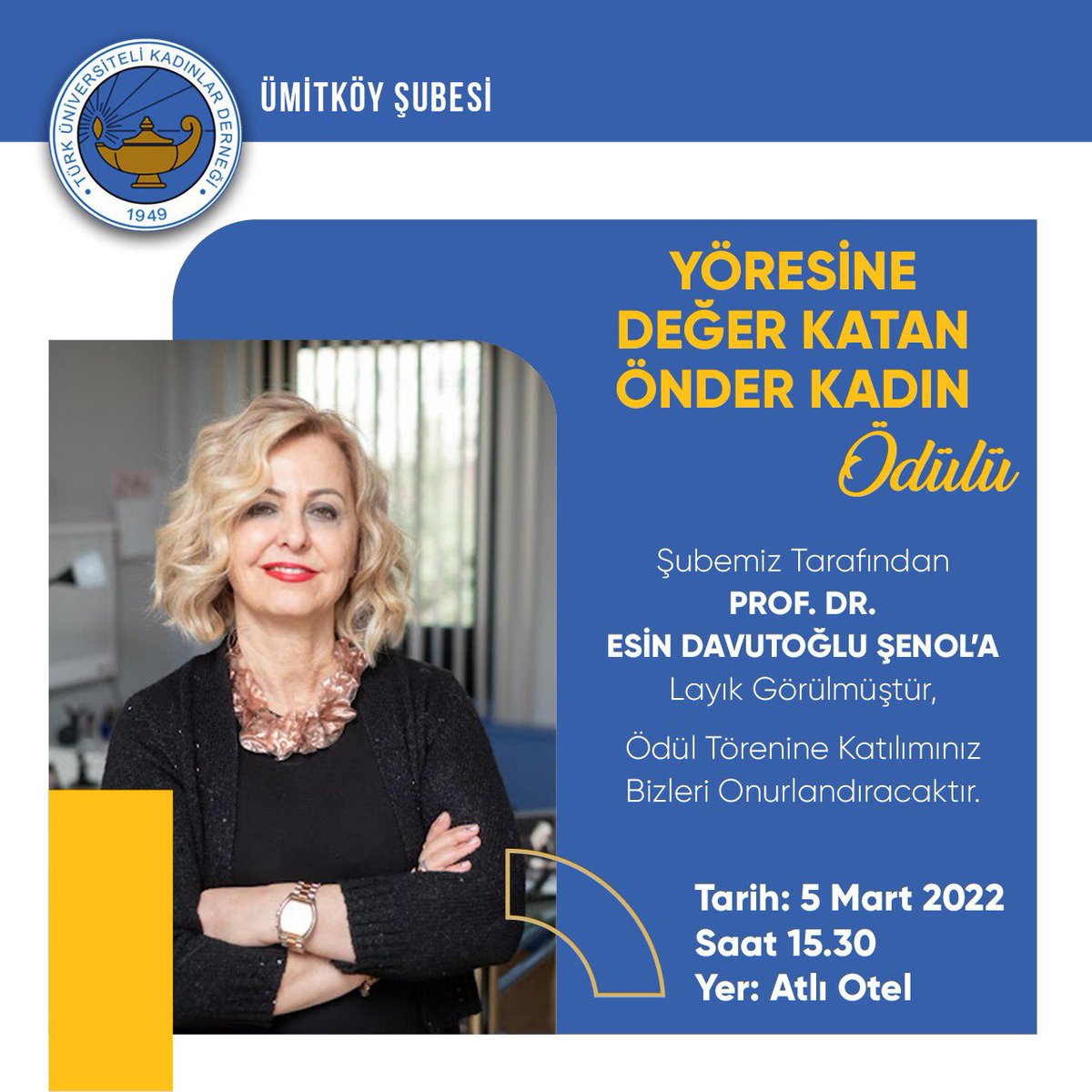 Harika bir ödüldü..
Harika kadınların  gönlünden ve elinden aldım..
Önemli olan size kimin çelme taktığı değil, kimin destek olduğu ve ödül verdiği..
#TUKD