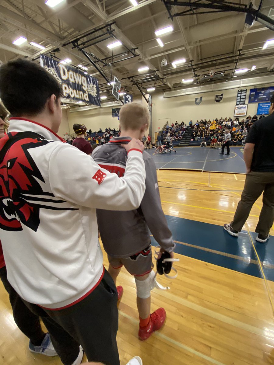 Norwayne starts off day 2 with a Pin to win! 
Lincoln Guthrie Advances on to the next round of consolations at the District Tournament.