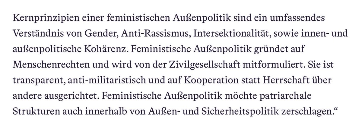 CRKrespublica's tweet photo. Eine Aussage von @Kristina_Lunz („Die Zukunft der Außenpolitik ist feministisch“) aus ihrem Interview mit @teresabuecker.
#Feminismus
https://t.co/tv3Sz26HSP https://t.co/npxMZlFJK2