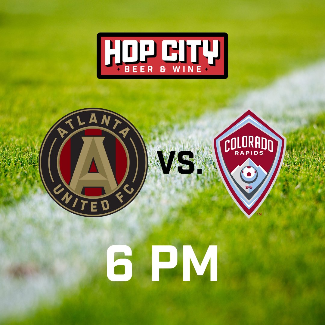 TONIGHT AT 6PM! 

Join us as we broadcast Atlanta United’s game against Colorado. We’ll have it on the big screen, so be there! BTW, we’ll have beer. #atlutd
