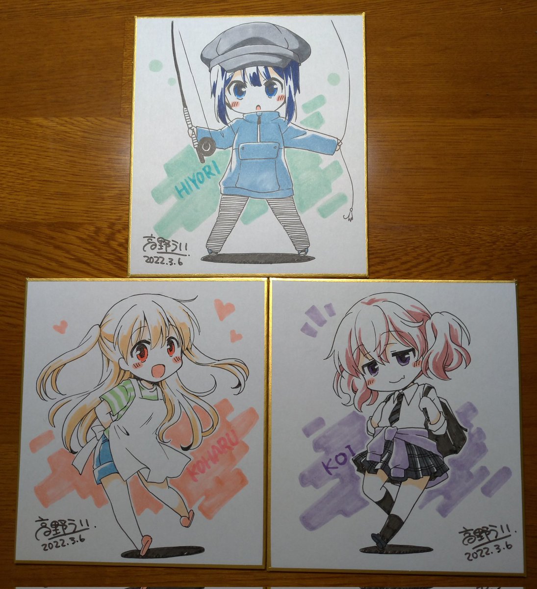 小さいの。
今期楽しく観てるスローループの三人描いてみました。推しは恋ちゃんです(n*'ω`*n) 