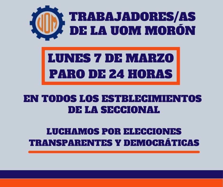 uommoron's tweet photo. ⭕ LA #UOMMORÓN VA AL PARO CONTRA LA INJERENCIA DEL SECRETARIADO NACIONAL EN LAS ELECCIONES DE LA SECCIONAL

https://t.co/Rt7sc6mcRm https://t.co/lcUtVJvogd https://t.co/T57xbw4h7E