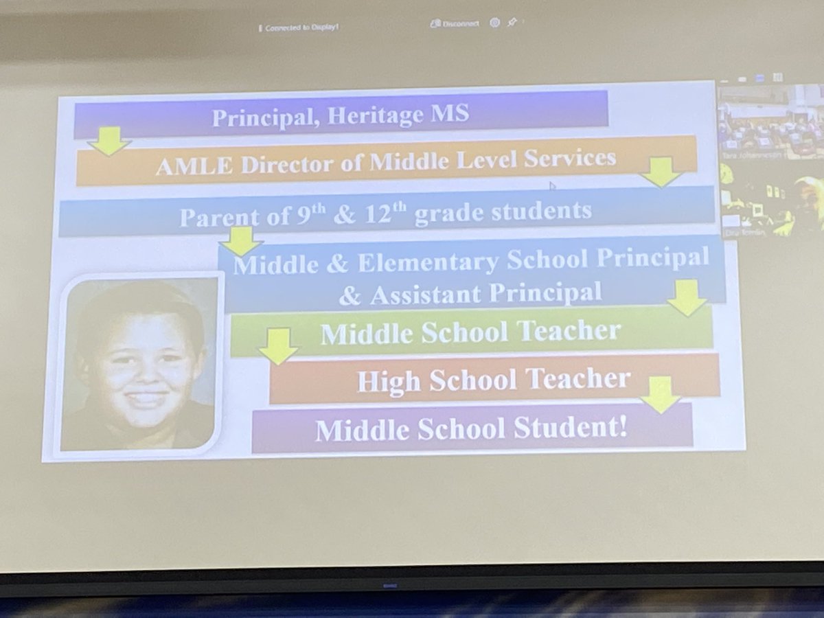 WMSPal's tweet photo. The great @DruTomlin4Edu welcoming the dedicated educators who gave up a Saturday to attend #EdcampSDAMLE! Who’s that cute kid in the corner of the screen? https://t.co/eBw37vJ8GC