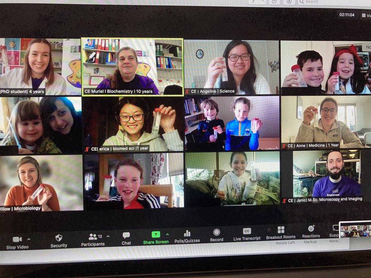 Cellexplorers's tweet photo. Great selection of young biomedical engineers for our first #EngineeringWeek2022 workshop today! Thank you for joining us online! #ScienceatHome #ScienceisforEveryone #BelieveinScience https://t.co/EUNxGLsHzb