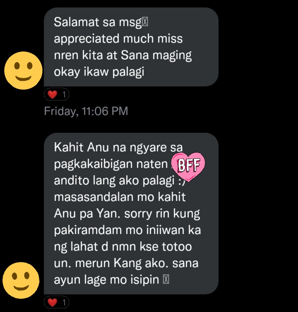 marrymebaby0315's tweet photo. Before this day end i would like to greet this two important person gusto ko lang batiin kayong dalawa ng Happy 4th Friendsarry to us. Thank you sa lahat even hindi na tayo madalas mag usap eh anjan parin kayo still solid. Take care &amp; iloveyou two so much💓 stay strong to us. https://t.co/YSqBIyqyq6
