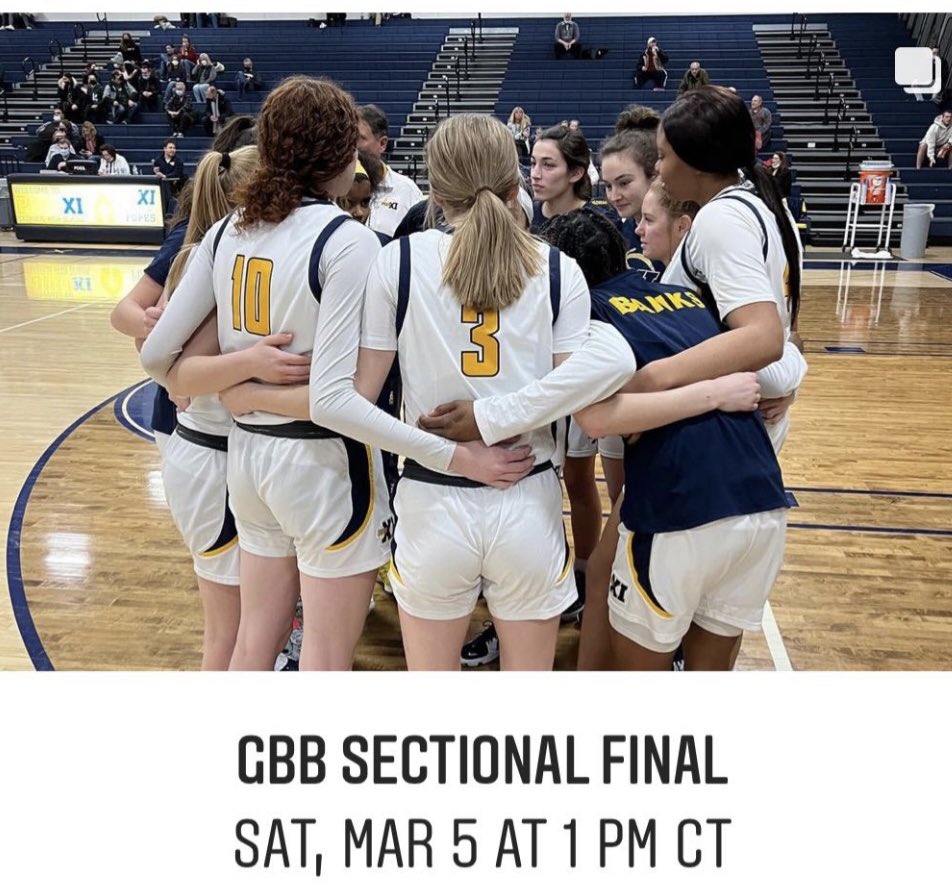 ToriKostuck's tweet photo. Sectional finals 🏀🔥 https://t.co/l3qgcTq30b