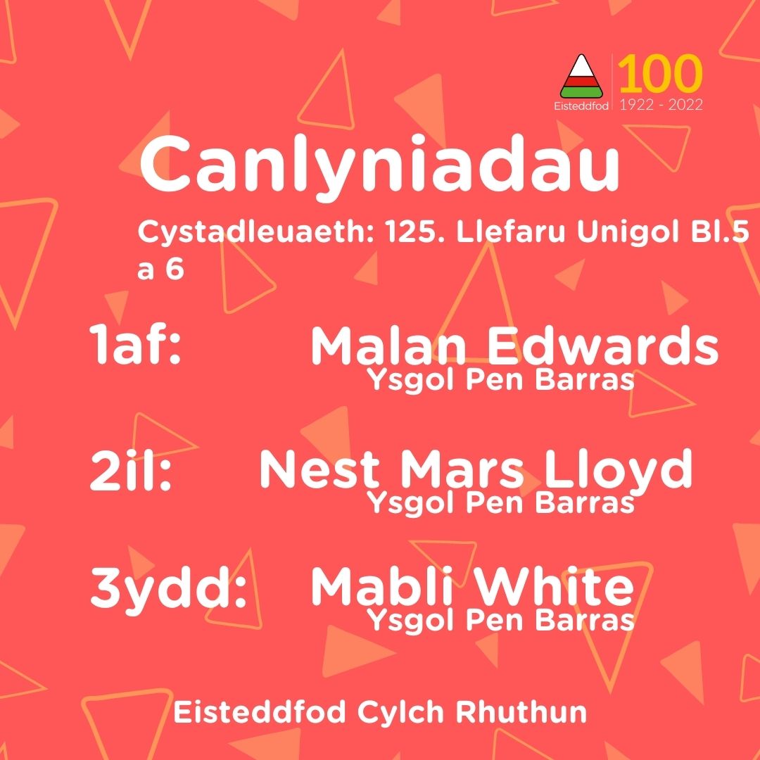 UrddDinbych's tweet photo. Canlyniadau Llefaru - Eisteddfod Cylch Rhuthun - Llongyfarchiadau! https://t.co/2lqf6AFIky