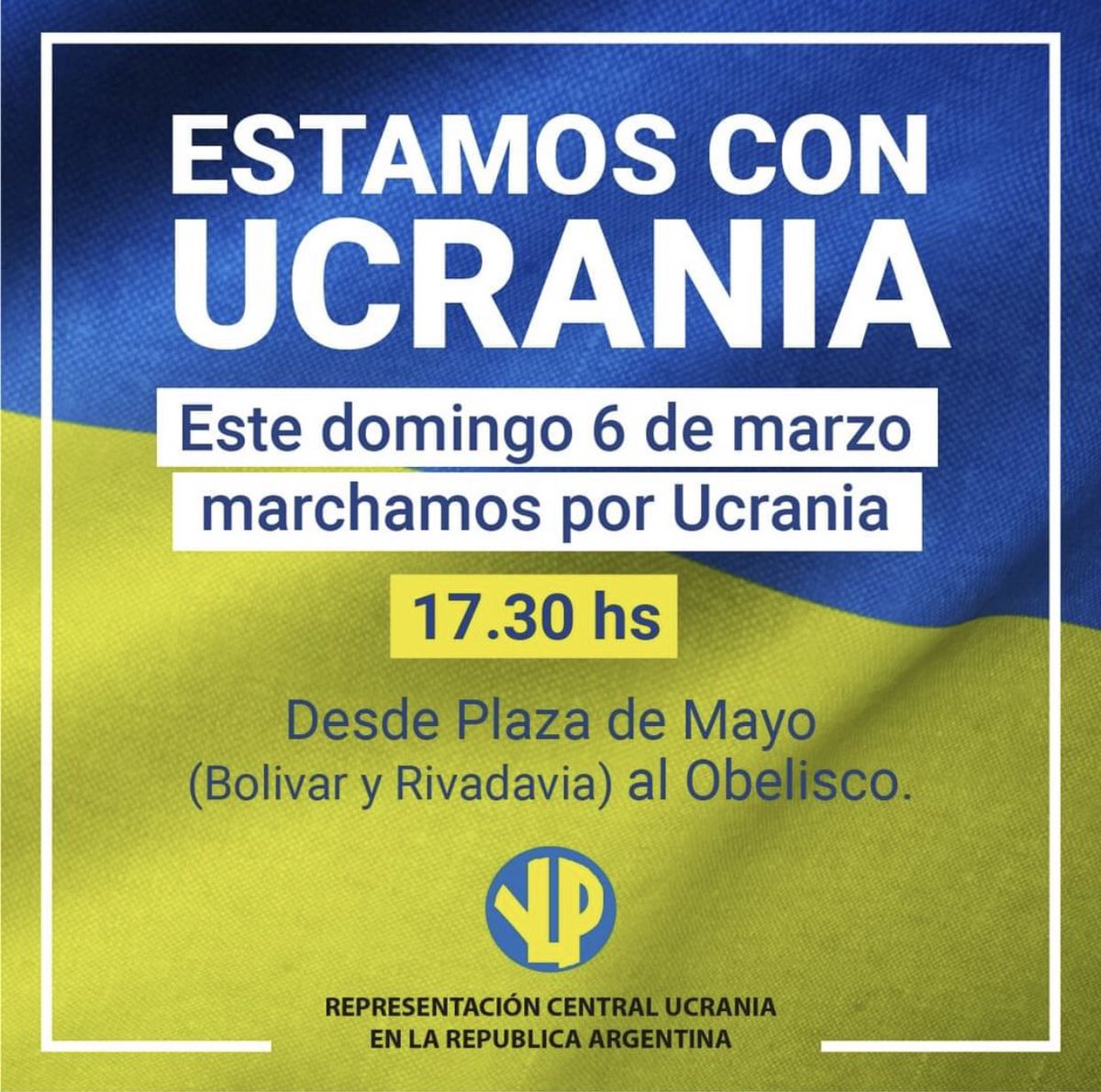 efefilippini's tweet image. 🇺🇦🇦🇷 Mañana: Marcha por La Paz en Ucrania. Les agradecería su RT. Para los que puedan ir, nos vemos allá. Gracias 🙏
