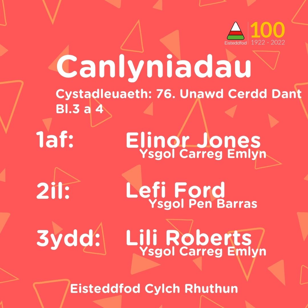 UrddDinbych's tweet photo. Canlyniadau Alaw Werin/Cerdd Dant - Eisteddfod Cylch Rhuthun - Llongyfarchiadau! https://t.co/G32WpMJAFf