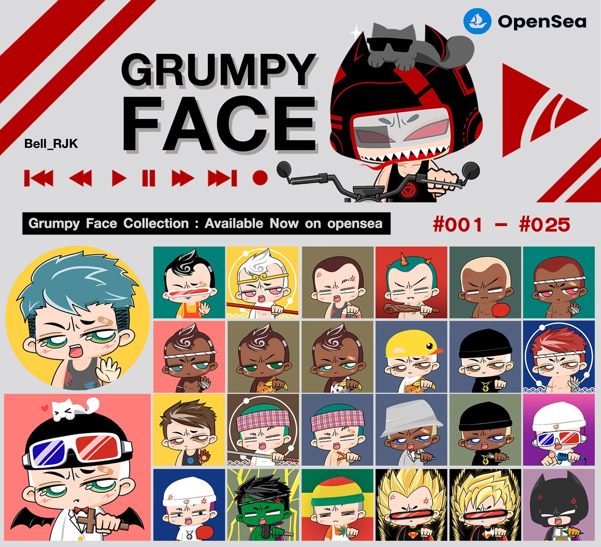 bell_rjk's tweet photo. Available now on OpenSea 

#NFT #NFTs #NFTThaicommunity #NFTTHAILAND #NFTCommunity #NFTartist #NFTdrop #opensea  #artwork  #Cryptos #Ethereum  #GrumpyFaces 

https://t.co/7lz2xv3Jsw https://t.co/DSG25R00Dx