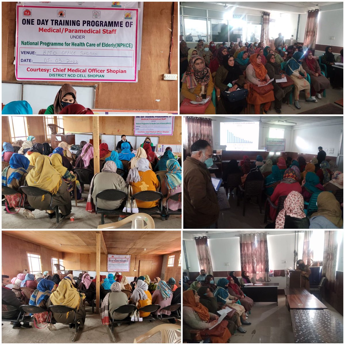 Training Program of One Day for Medical/Paramedical Staff under National Program for Health Care of Elderly (NPHCE) at Block Medical Office Zainapora and Shopian on 5th March 2022 under the Supervision of Chief Medical Officer  Shopian. <a href="/yasinc_ias/">Yasin M. Choudhary</a> <a href="/DhskNhm/">NCD, NHM, Kashmir Division</a> @DhskKashmir