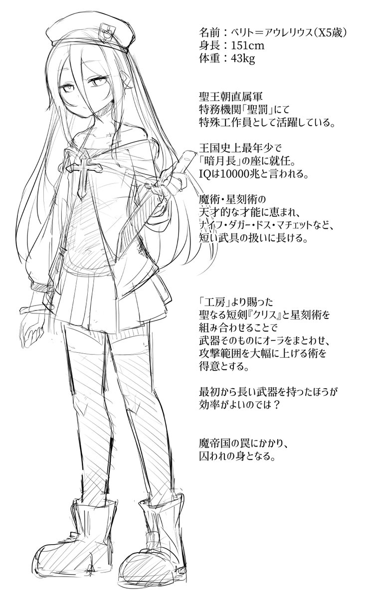 今回の夏コミですが、生まれてはじめてオリジナルエロにチャレンジしようと思います。
立ち絵と設定表も考えましたが、なかなか楽しいですね。 