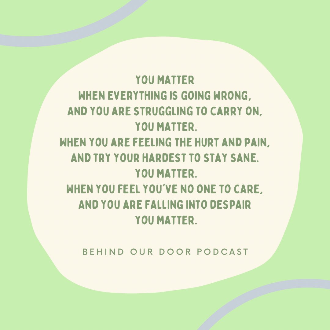 You are so loved. You matter 🤍💚 #mentalhealthawareness #youmatter
