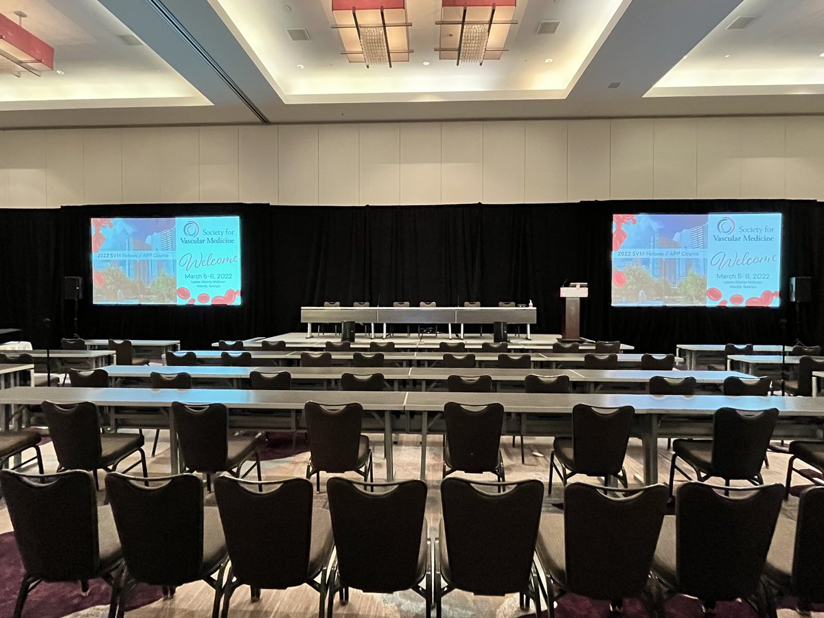 EricSecemskyMD's tweet photo. About to kick off the 2022 @SVM_tweets Fellows &amp; APP course! >100 vascular trainees in attendance. Follow along for updates from our amazing faculty. @andrew_galmer @DKadiandodov @Angiologist @herbaronowMD @RKolluriMD @adityasharmamd @stanhenkin @YSCastroMD @monteleoneMD https://t.co/EDq6FtUgPm