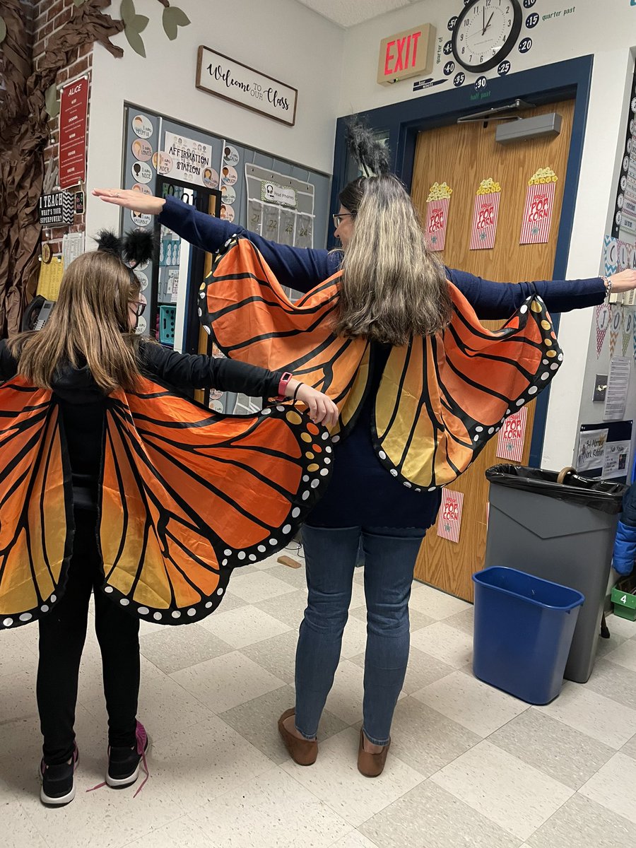When you and your teacher have identical The Very Hungry Caterpillar vibes for Dress Like A Book Character Day for #ReadAcrossAmericaDay <a href="/SASD_Franconia/">Franconia Elementary</a> 🐛🐛🦋