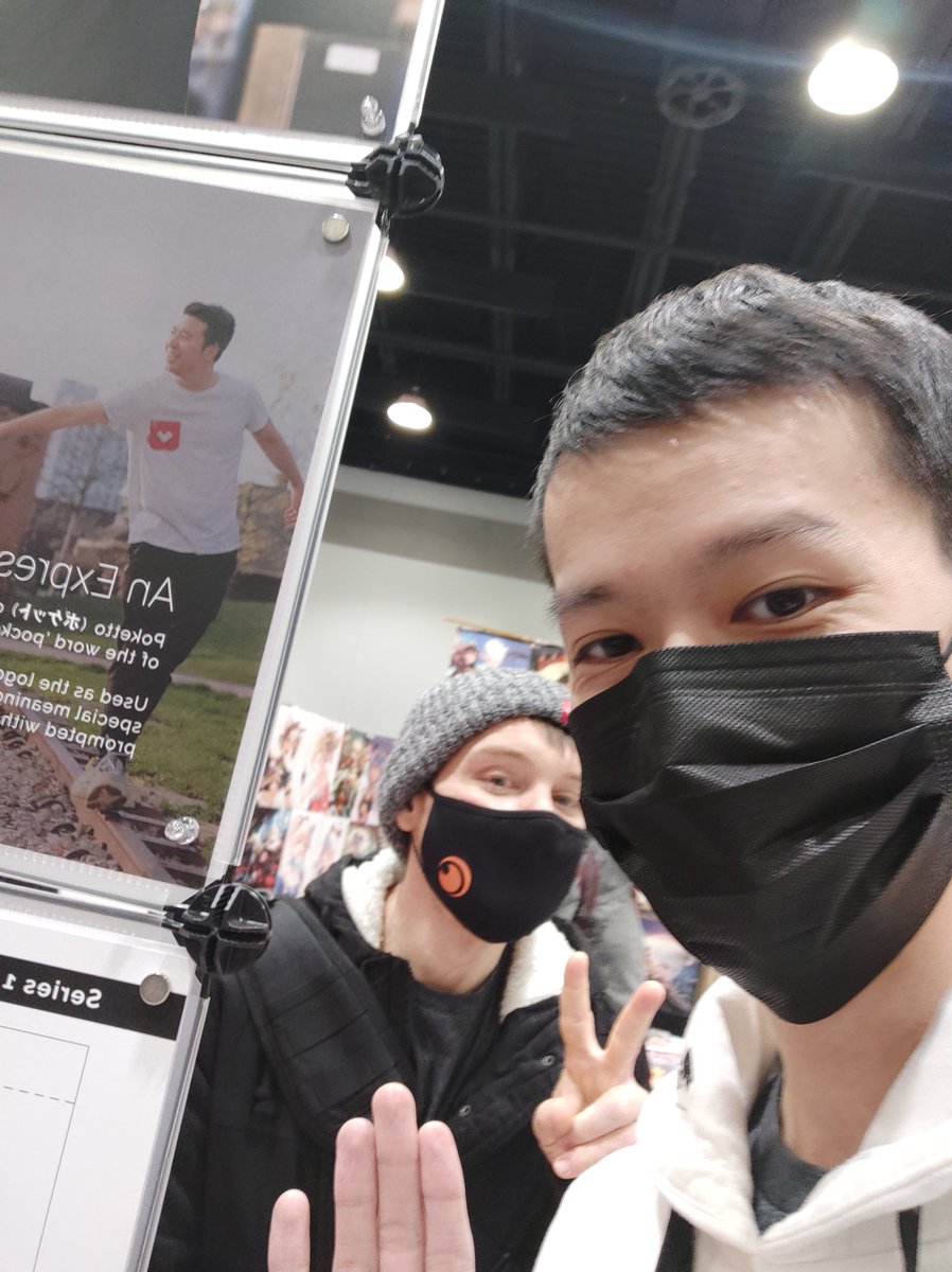 Doubills's tweet photo. Ran into @pokettostyle at @FANEXPOVAN a couple weeks ago and we had a chat. Also... this picture came about. https://t.co/MKo7p1Y1zW