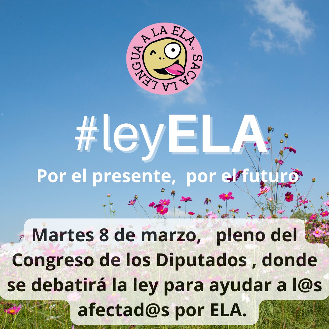 El próximo martes dia 8 podremos dar un gran paso adelante para garantizar una vida digna para las personas con ELA
Desde #sacalalenguaalaela nos sumamos a Fundacion Luzón y hacemos nuestra la Proposición de Ley que presentará Ciudadanos en el Congreso de los Diputados.