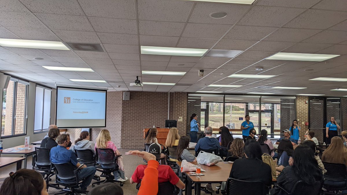 Great turnout for <a href="/SHSUCOE/">SHSU COE</a> Sat@sam event