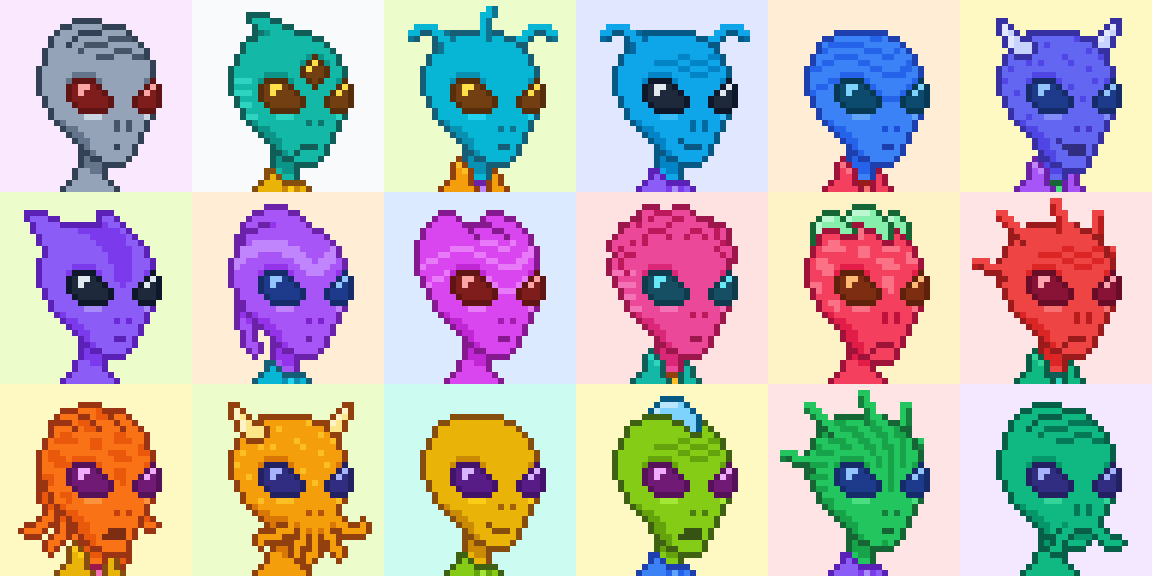 K34T5's tweet photo. Some sample Spacelings from the @SpacelingsXYZ collection, a fun and FREE #NFT project. Minting starts in 1 hour!

https://t.co/tUHJuxZr4J

#NFTs #FreeNFT #NFTDrop #NFTGiveaway #NFTProject #NFTArtist #NFTCollector #NFTCollectors #NFTCommunity https://t.co/JohVuy7sJf