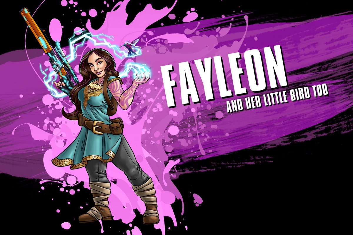FFAdventureCo's tweet photo. Fayelion and her trusty Pigeon are companions for life. Who says you can’t electrocute or light your friends on fire?
Listen to the #borderlands #bunkersandbadasses #actualplay #echocast/#podcast: https://t.co/Til5o3szKH https://t.co/BgjXN0Y6Th