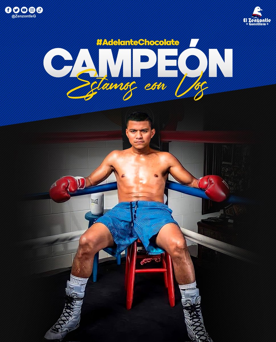 #AdelanteChocolate | Llegó el día, todos juntos apoyamos al Orgullo de Nuestro País, "Chocolate" Román González en su combate de esta noche !!! 🥊✊🏻🇳🇮

#Nicaragua
#2022EsperanzasVictoriosas 
#TodosLosTriunfosSonDelPueblo