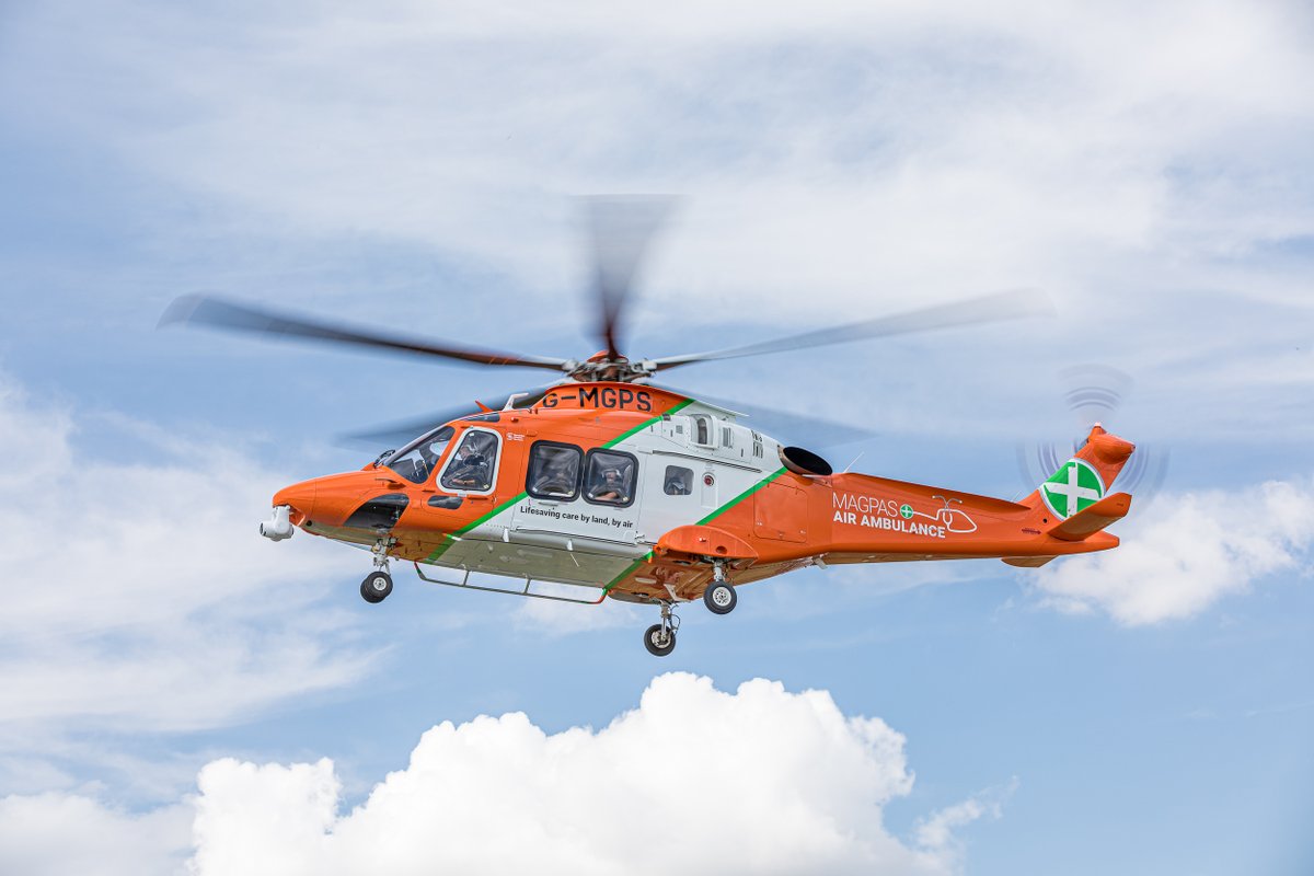 Magpas_Charity's tweet photo. Our #50yearsofMagpas series is almost over...
From 2010 - 2020 not only did we secure our own orange air ambulance, we also upgraded to a larger, faster helicopter, the AW169, in 2019 - the current Magpas Air Ambulance. https://t.co/K3l9ismTRO