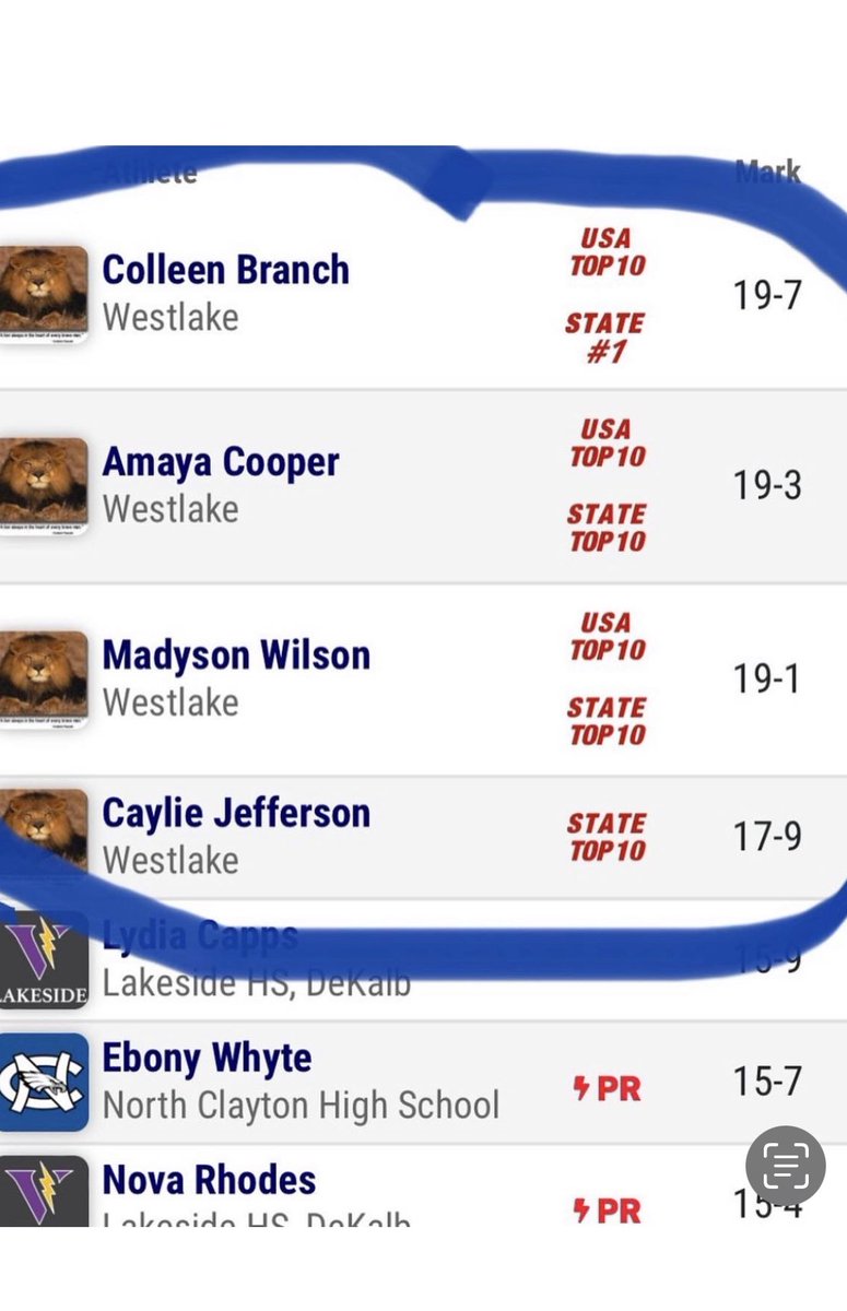 <a href="/WestlakeTFXC/">@WestlakeTrack/CC</a> Senior Night-Awesome! <a href="/AmayaCooper4/">Amaya Cooper</a> busted a personal record in High Jump (5-6) &amp; Long Jump (19-3)!  Both landed her top 10 in Georgia, HJ tied the school record &amp; LJ was top 10 in the nation! The entire Westlake squad was on 🔥#OneWestlake #LLJR #TrackVolleyballMom