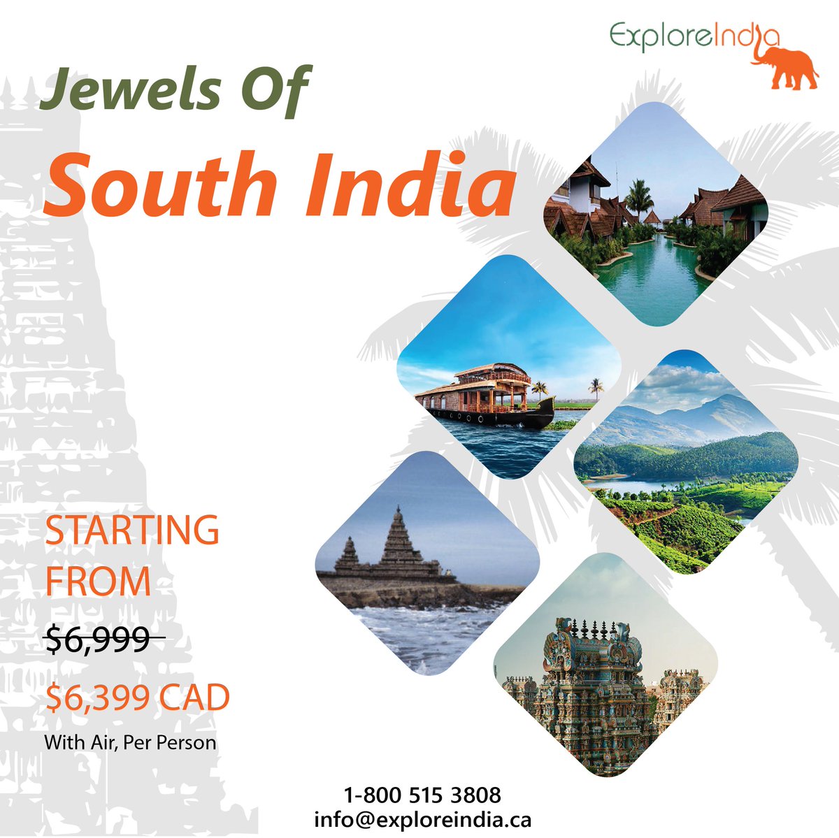 ExploreIndiaJ's tweet photo. Explore the jewels of south India with culinary experiences !
.
URL: https://t.co/Of72hQtLma
.
Plan your most captivating, magical and luxurious trip with Explore India Journeys
.
For Enquiries, Contact Us:
Ph- 1.800.515.3808
Email- info@exploreindia.ca https://t.co/74IHn5bDgV