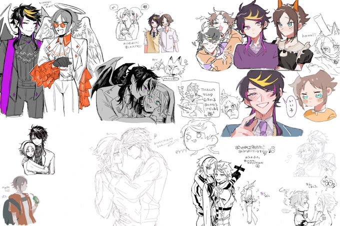 💜🧡絵茶お付き合いありがとうございましたーー!!!!!!!!!!!!たくさんかわいい💜🧡浴びれて助かりました…感謝……………… 