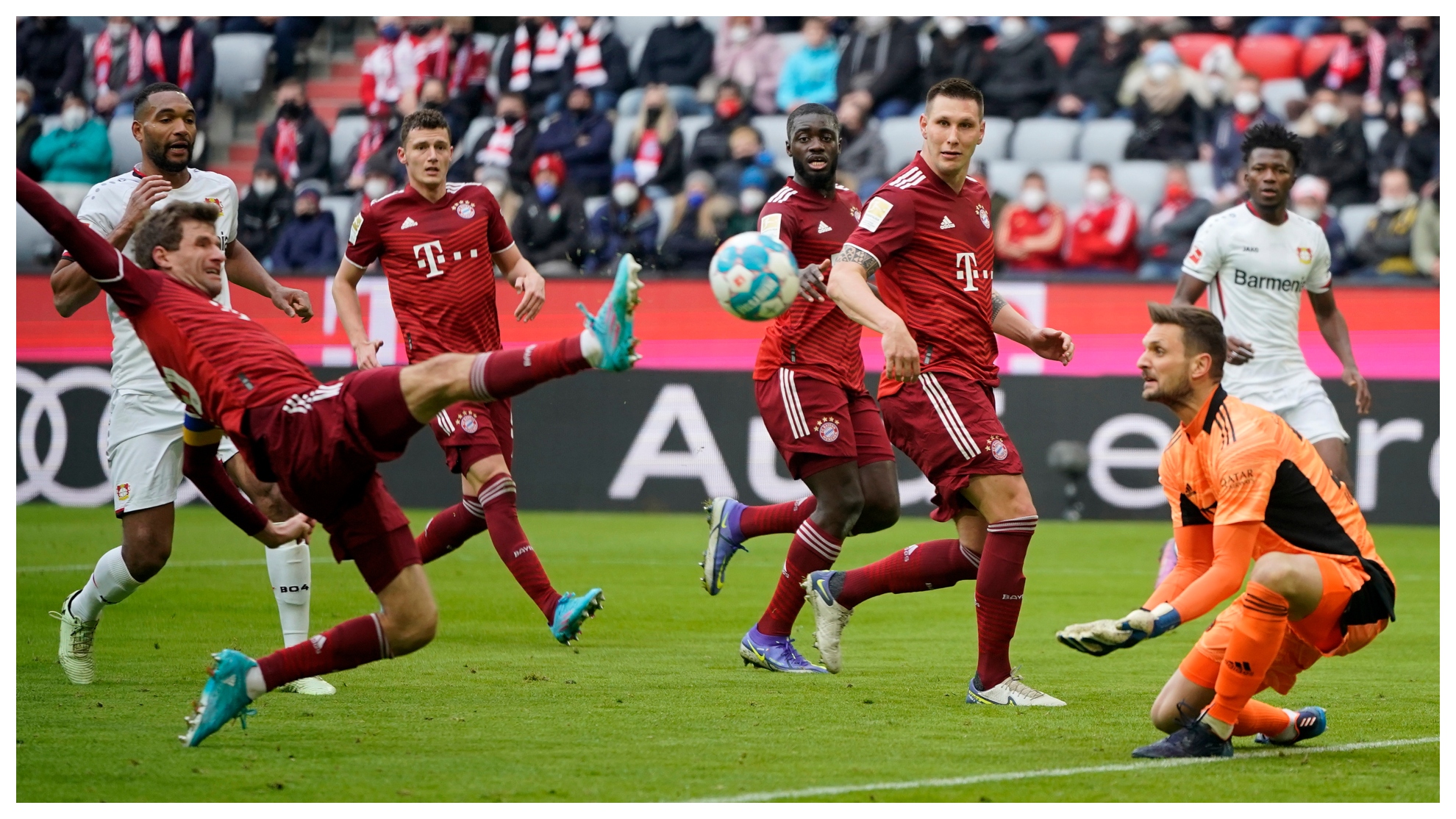 Müller gol contra bayern munique leverkusen 2022
