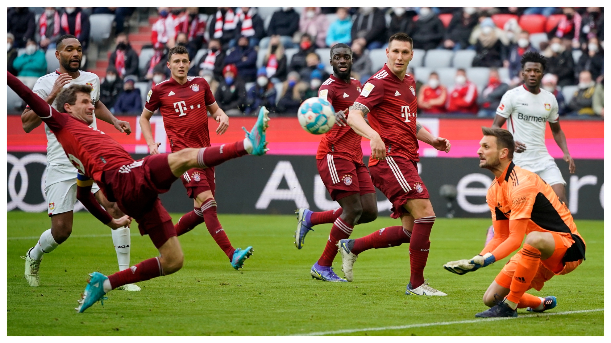 Müller gol contra bayern munique leverkusen 2022